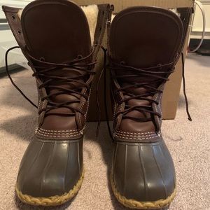 Women’s bean boots 10” shearling-lined